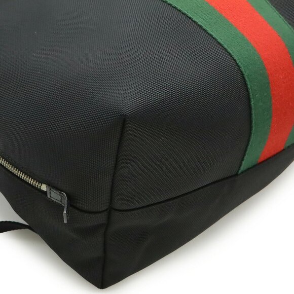 GUCCI Authentic Black Leather Backpack - Picture 4 of 10
